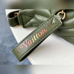 LV модель M55528 военно-зеленый поясной мешок BUMBAG С кожаной н