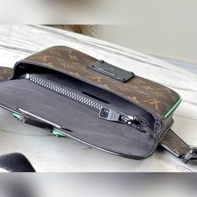 LV Модель： M45807 Зеленый поясной чемодан Сумка оснащена магнитн