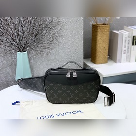 LV Модель： M42906 Поясная сумка. Уникальный дизайн с косым ремнем