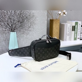 LV Модель： M42906 Поясная сумка. Уникальный дизайн с косым ремнем