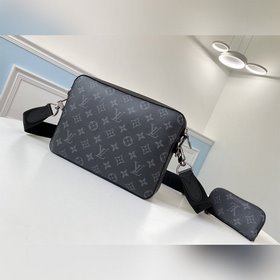 LV Модель M69443 Trio Почтовая сумка Изготовлена из ткани Monogra