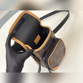 LV Модель N40357 Nano Amazone Почтовая сумка Вирджил Абло в сотру