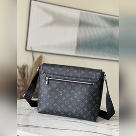 LV Артикул： M45271 Черный с цветочным узором Мужская сумка-почта