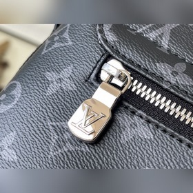 LV Артикул： M45271 Черный с цветочным узором Мужская сумка-почта