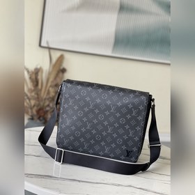 LV Артикул： M45271 Черный с цветочным узором Мужская сумка-почта