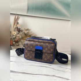 LV Артикул： M45863  S Lock Почтовая сумка Изготовлена из ткани