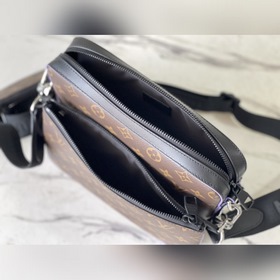 LV Модель： M46266 Фиолетовая сумка Trio Сумка из прочной ткани M