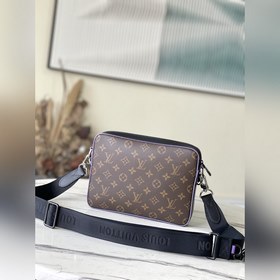 LV Модель： M46266 Фиолетовая сумка Trio Сумка из прочной ткани M