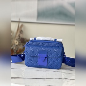 LV Модель： M58488 Синий S Lock Почтовая сумка Изготовлена из мя