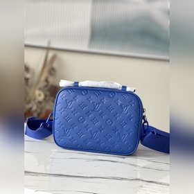 LV Модель： M58488 Синий S Lock Почтовая сумка Изготовлена из мя