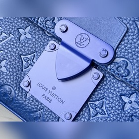 LV Модель： M58488 Синий S Lock Почтовая сумка Изготовлена из мя