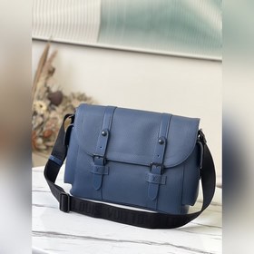 LV Модель： M58494 Синий  Почтовая сумка Trunk Изготовлена из ко