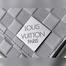 LV Модель： N42711 Кожаная сумка-почтальон с тиснением, маленькая
