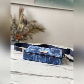 LV Артикул： N50068 Синяя клетка Trio Почтальон Тенденция Damier