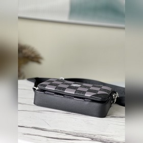 LV Модель： N80401 Почтовая сумка из кожи с шахматным узором Лег