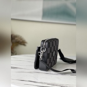 LV Модель： N80401 Почтовая сумка из кожи с шахматным узором Лег