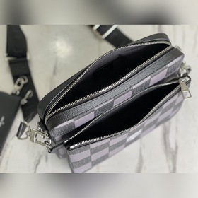 LV Модель： N80401 Почтовая сумка из кожи с шахматным узором Лег