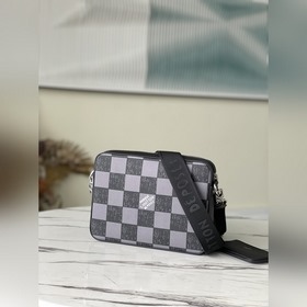 LV Модель： N80401 Почтовая сумка из кожи с шахматным узором Лег
