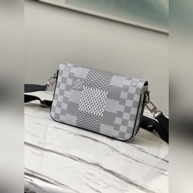 LV Модель： N50014 Серебристо-белая сумка-почтальон Studio Изгото