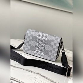 LV Модель： N50014 Серебристо-белая сумка-почтальон Studio Изгото