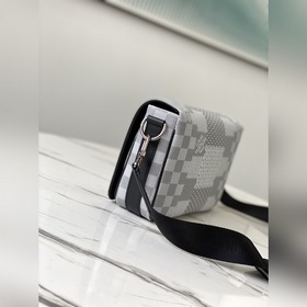 LV Модель： N50014 Серебристо-белая сумка-почтальон Studio Изгото