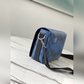 LV Модель： N50026 Синяя сумка Studio Изготовлена из ткани Damier