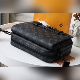 LV 【STEAMER Почтовая сумка】 Артикул： M45585 Черный с цветочным