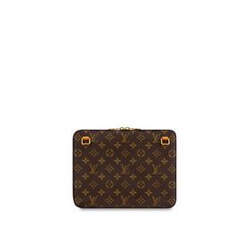 LV Monogram с покрытием из парусины Тканевая подкладка Отделка и