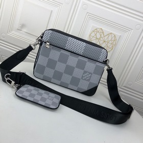 LV Модель： M69443 Белая клетка Мужской комплект из трех предметов