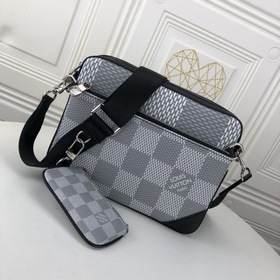 LV Модель： M69443 Белая клетка Мужской комплект из трех предметов