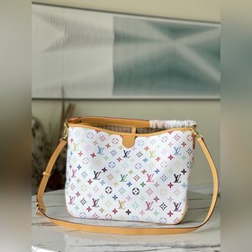 LV Модель： M40352 Белая сумка с тремя цветами, маленькая Подерж
