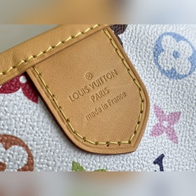 LV Модель： M40352 Белая сумка с тремя цветами, маленькая Подерж
