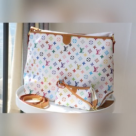 LV Артикул： M40353 Белый GRACEFUL сумка для покупок с плечевым р