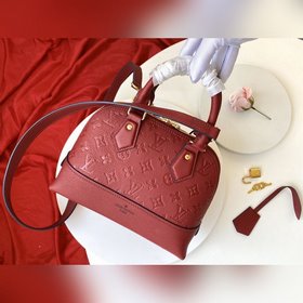 LV Модель M44829 Красная сумка NEO ALMA bb Красная кожа Empreint