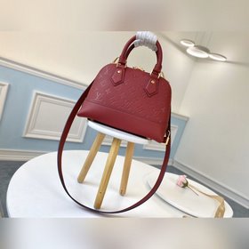LV Модель M44829 Красная сумка NEO ALMA bb Красная кожа Empreint