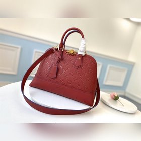 LV Модель M44832 Красная сумка NEO ALMA PM с рельефным узором Ко