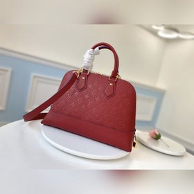 LV Модель M44832 Красная сумка NEO ALMA PM с рельефным узором Ко