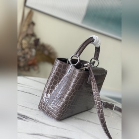 LV Модель： N93163/M48865 Сумка BB из кожи аллигатора серого цвет