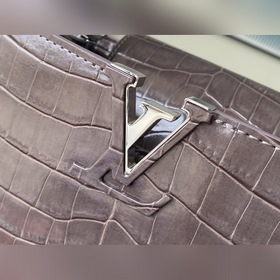 LV Модель： N93163/M48865 Сумка BB из кожи аллигатора серого цвет
