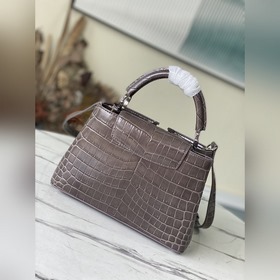 LV Модель： N93163/M48865 Сумка BB из кожи аллигатора серого цвет