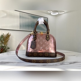 LV Артикул： M90583  Сумка Alma BB Блестящая кожа Monogram Verni