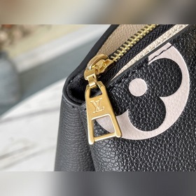 LV Модель： M45842 Черная сумка Grand Palais с шелкографией Мягка