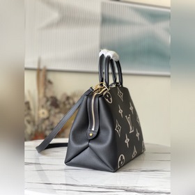 LV Модель： M45842 Черная сумка Grand Palais с шелкографией Мягка