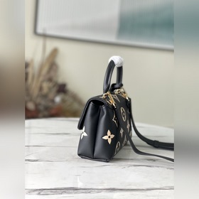 LV Модель： M45978 Черная сумка BB с шелкографией Большая сумка и