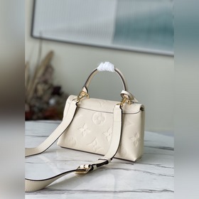 LV Модель： M46008 Сумка BB молочного цвета Большая сумка из кожи