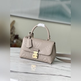 LV Модель： M46008 Серая сумка BB Большая сумка из кожи с тиснени