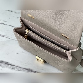 LV Модель： M46008 Серая сумка BB Большая сумка из кожи с тиснени