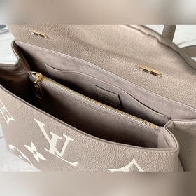 LV Артикул： M46041 Двухцветная сумка из зернистой кожи Средняя с
