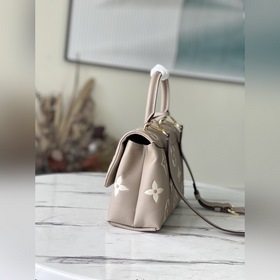 LV Артикул： M46041 Двухцветная сумка из зернистой кожи Средняя с