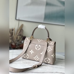 LV Артикул： M46041 Двухцветная сумка из зернистой кожи Средняя с